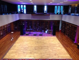 A corporate function band.