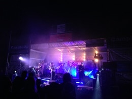 A local festival stage.